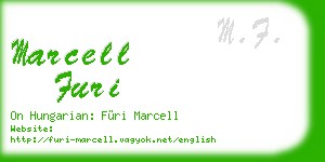 marcell furi business card