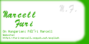marcell furi business card